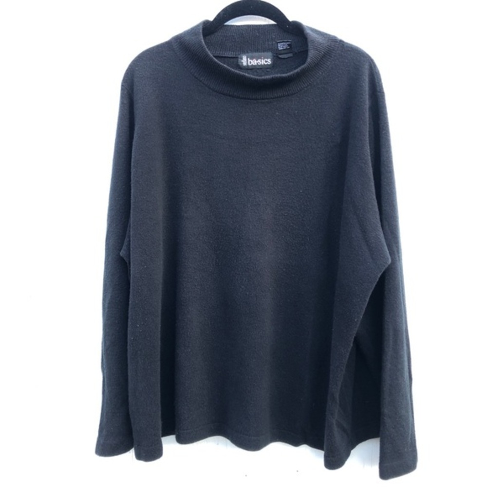 Stefano Basics soft black turtleneck sweater